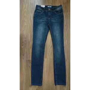NWT Mudd Girls Skinny Adjustable Waist Basic Denim Super Skinny, Size 14S